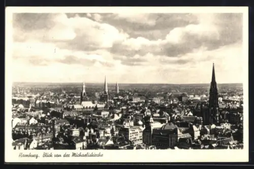 AK Hamburg-Neustadt, Blick von der Michaeliskirche