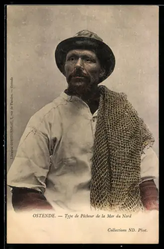 AK Ostende, Type de pêcheur de la Mer du Nord