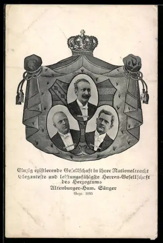 AK Komiker Julius Lössl, Otto Schubert und Ernst Prose