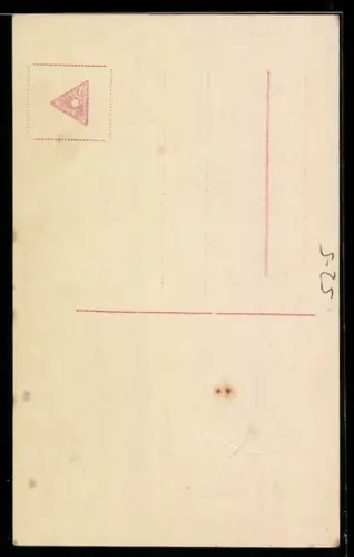 AK Bäuerein mit einem Rechen