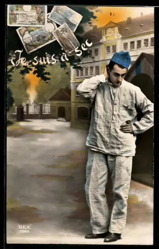 AK Je suis à sec, Soldat ist pleite, Geldscheine