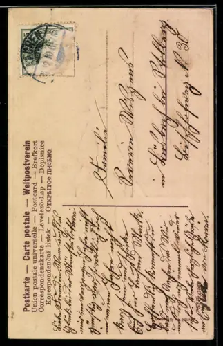 AK Kind mit einem Geldschein, Neujahrsgruss