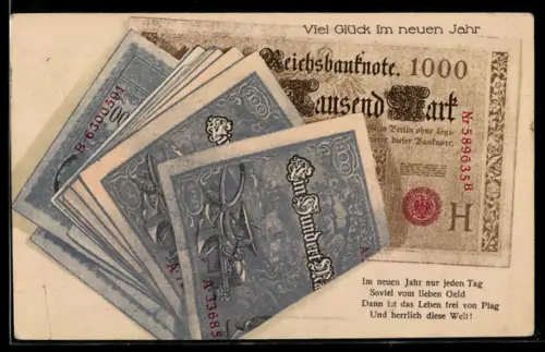 AK Eintausend Reichsmark-Schein