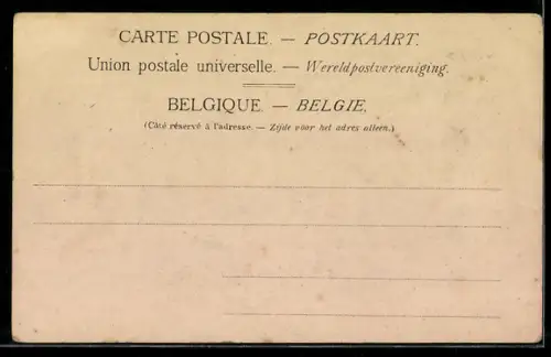 AK Belgische Banknote