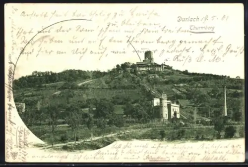 AK Durlach, Turmberg-Panorama