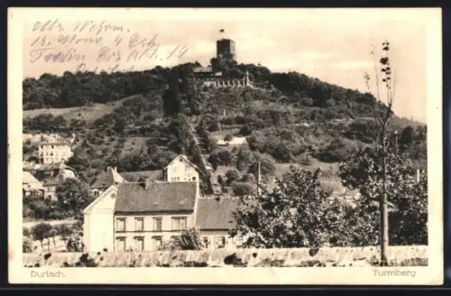 AK Durlach, Blick zum Turmberg