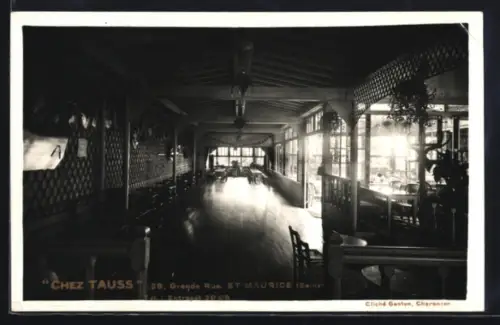 AK St-Maurice, Intérieur du restaurant Chez Tauss, Grande Rue