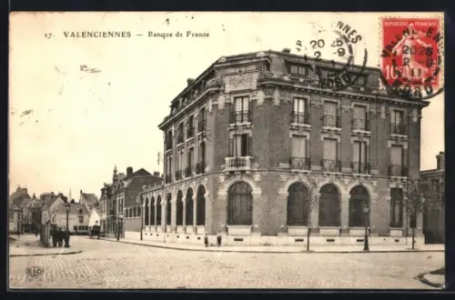 AK Valenciennes, Banque de France et rue animée