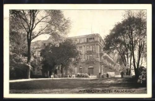 AK Wiesbaden, Hotel Kaiserhof