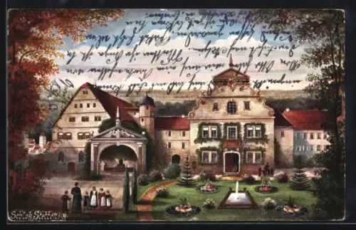 Künstler-AK Stetten i. R., Schloss Stetten
