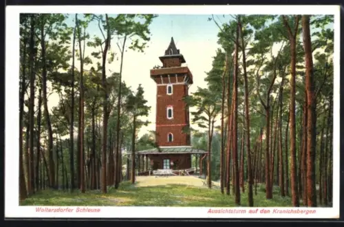 AK Woltersdorfer Schleuse, Aussichtsturm auf den Kranichsbergen