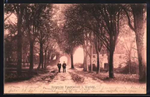 AK Werdohl, Burgruine Pungelscheid, Allee