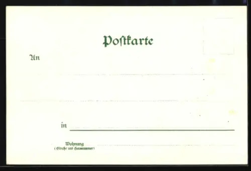 Lithographie Leipzig, Rathaus u. Sieges-Denkmal