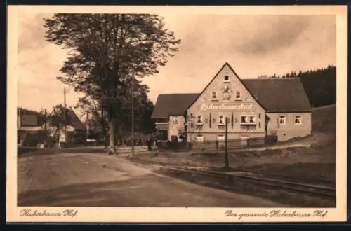 AK Herold i. Erzgeb., Gaststätte-Pension Huberbauerhof M. Ullrich % Sohn, Gesamtansicht