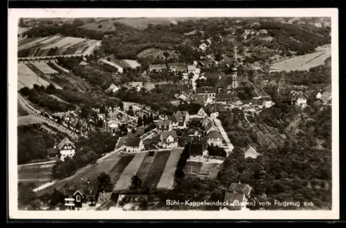 AK Bühl-Kappelwindeck /Baden, Teilansicht, Fliegeraufnahme