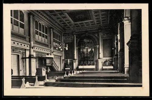 AK Neusatzeck, Kirche, Innenansicht