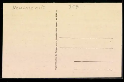 AK Neusatzeck, Kirche, Innenansicht