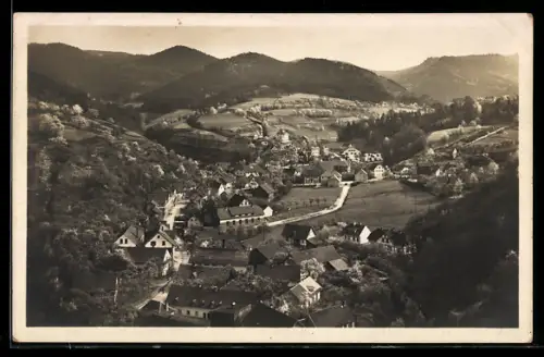 AK Bühl /Baden, Ober-Bühlertal vom Pavillon gesehen