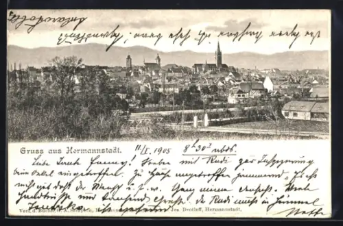 AK Hermannstadt, Panorama