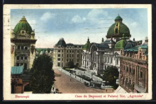 AK Bucuresti, Casa de Depuneri si Palatul Soc. Agricola