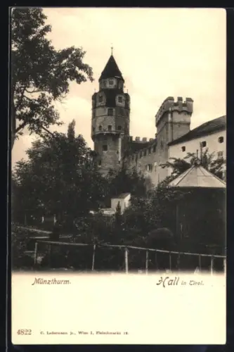 AK Hall in Tirol, Münzturm, Ortspartie