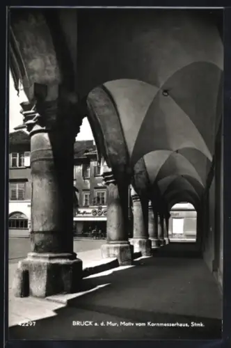 AK Bruck a. d. Mur, Motiv vom Kornmesserhaus, Arkaden