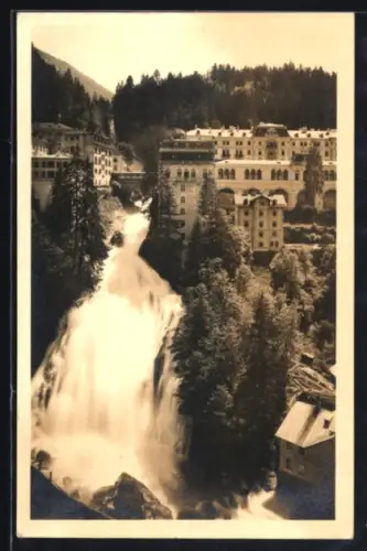 AK Bad Gastein, Wasserfall aus der Vogelschau