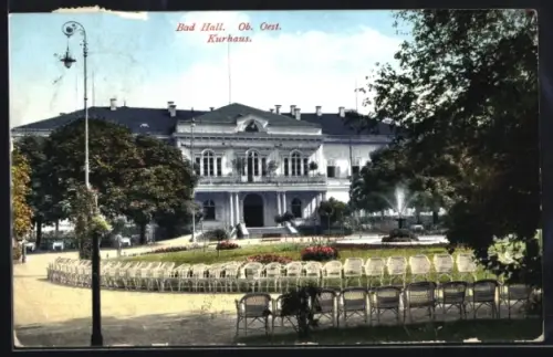 AK Bad Hall /Ob. Oest., Kurhaus mit Anlage