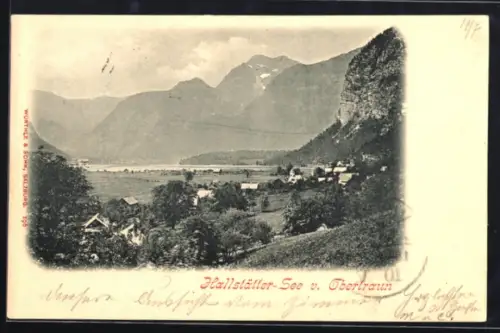 AK Obertraun, Hallstätter See, Panorama v. Obertraun