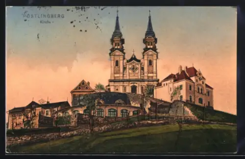 AK Pöstlingberg, Kirche mit Gebäudeensemble