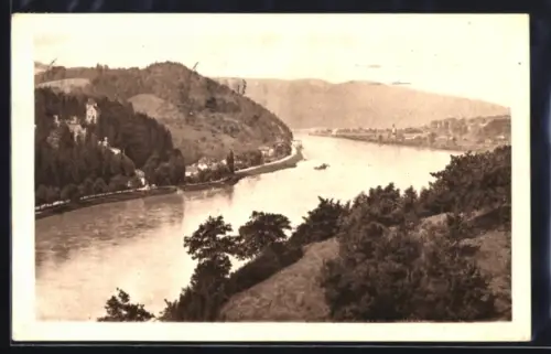 AK Linz a. d. Donau, Blick ins Donautal