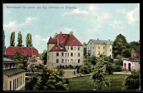 AK Droyssig, Wohnhäuser für Lehrer des Königlichen Seminars