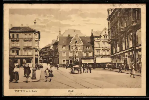 AK Witten a. d. Ruhr, Markt