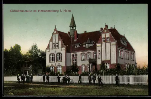 AK Hermannsburg i/Hann., Motiv der Christiansschule