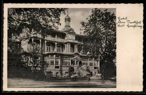 AK Bad Harzburg, Hotel Der Parkhof Curt Schulze