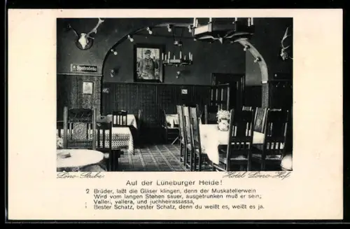 AK Wittorf /Lüneburg, Hotel Löns-Hof Otto Fr. Norden, Löns-Stube