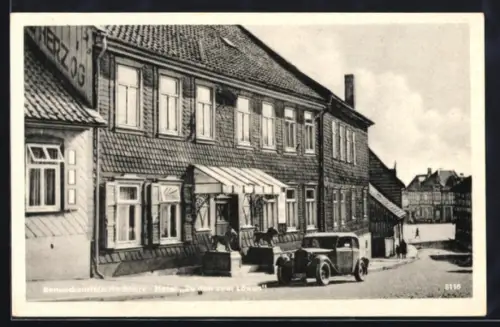 AK Benneckenstein /Harz, Hotel Zu den zwei Löwen