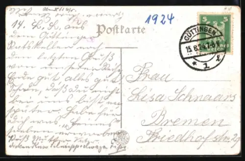 AK Göttingen, Ratsweinstube, Gasthaus, Innenansicht