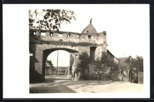 Foto-AK Iphofen, Mainbernheimer Tor, Panorama
