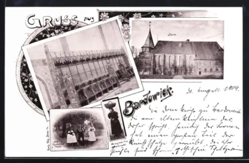 AK Bardowick, Dom, Dom-Gestühl, Trachtengruppe
