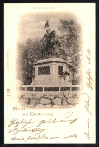 AK Quedlinburg, Kriegerdenkmal