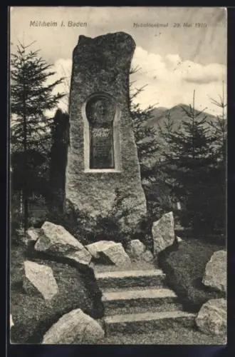 AK Müllheim /Baden, Hebeldenkmal 29. Mai 1910