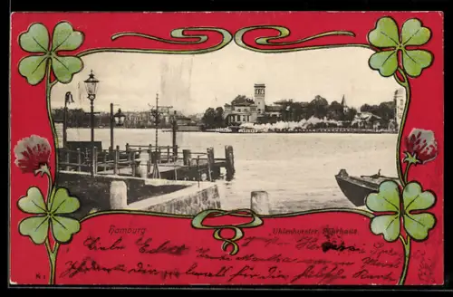 AK Hamburg-Uhlenhorst, Partie am Uhlenhorster Fährhaus