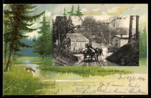 AK Friedrichsruh, Hohlweg zum Schloss
