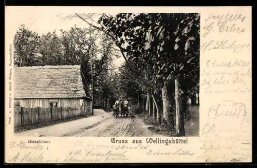 AK Hamburg-Wellingsbüttel, Partie am Hirschhaus