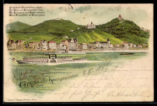 Lithographie Königswinter, Gesamtansicht