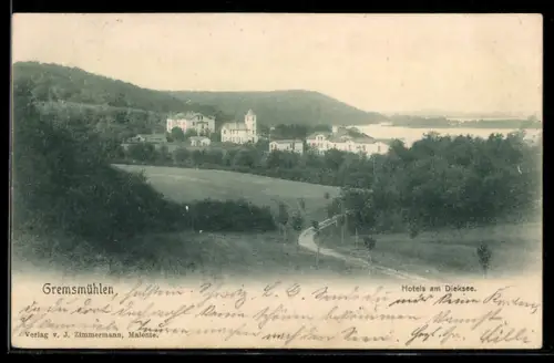 AK Gremsmühlen, Hotels am Dieksee mit Umgebung