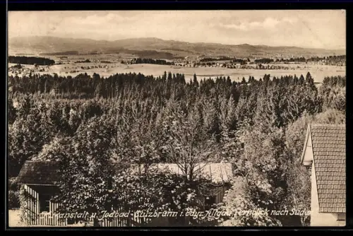 AK Sulzbrunn i. Allgäu, Jodbad, Fernblick nach Süden