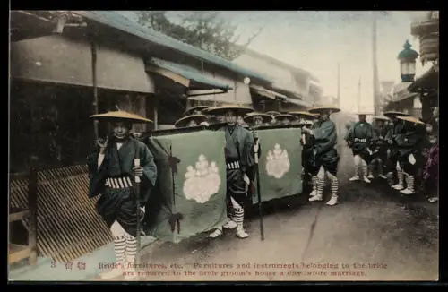 AK Japaner bei einem Hochzeitsritual
