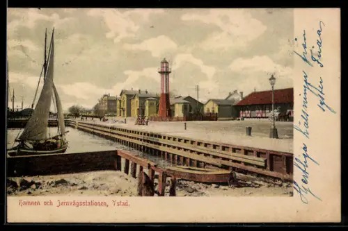 AK Ystad, Hamnen och Jernvägsstationen